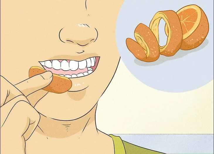 استفاده از پوست پرتقال و رفع پلاک دندان در خانه