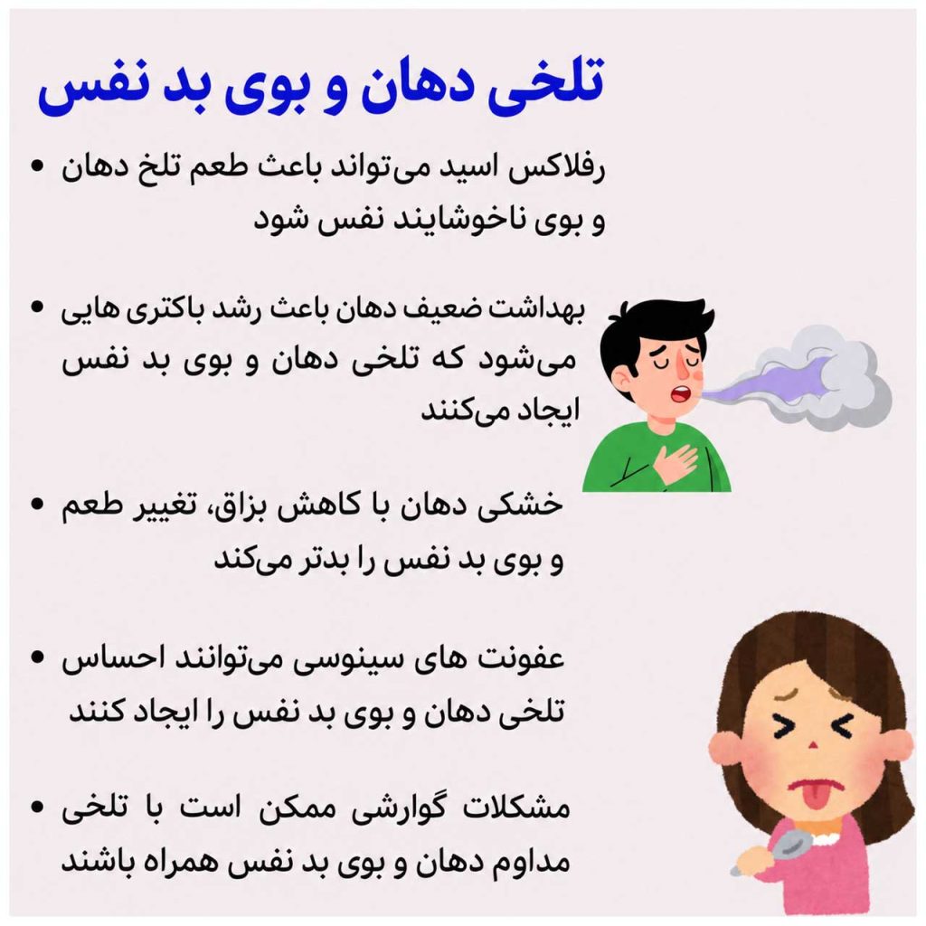 علت تلخی دهان و بوی بد دهان چیست؟